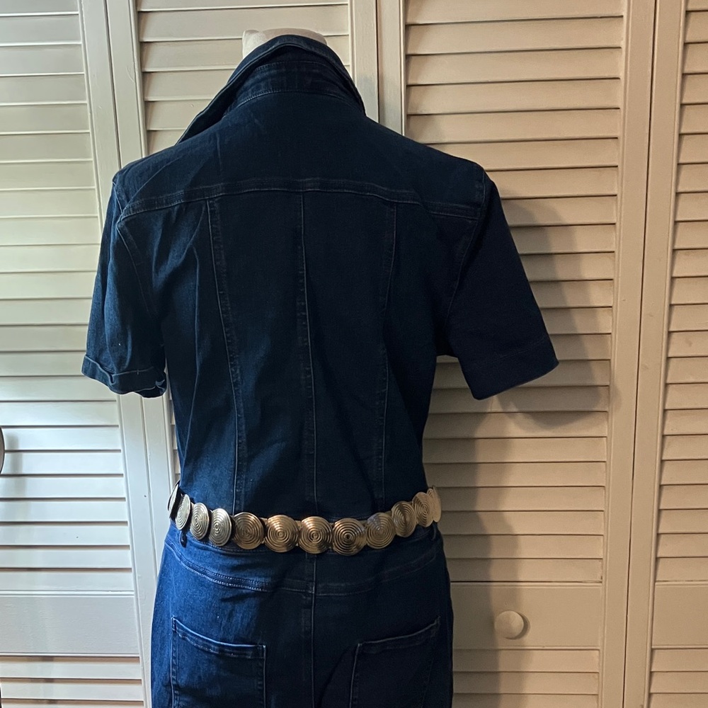 Fashion Nova Classic Blue Denim Jumpsuit - Picture 11 of 15